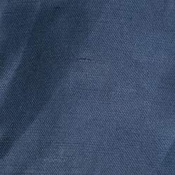 Pre Owned Stella McCartney Navy Blue Cotton & Linen Zip-Front Jacket M