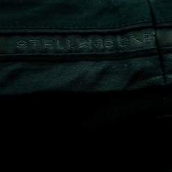 Pre Owned Stella McCartney Navy Blue Striped Wool Ruffle Zip Detail Trousers S