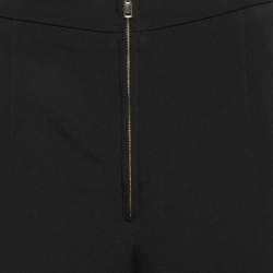 Stella McCartney Black Stretch-Crepe Wide Leg Trousers S