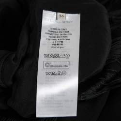 Pre Owned Stella McCartney Black Crepe Fringed Midi Dress XS