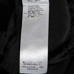 Pre Owned Stella McCartney Black Crepe Fringed Midi Dress XS