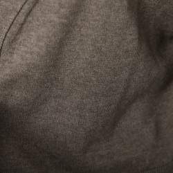 Pre Owned Stella McCartney Grey Knit Button Front Cropped Cardigan XS