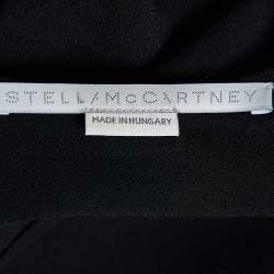 Pre Owned Stella McCartney Black Crepe Long Sleeve Wide Leg Jumpsuit M