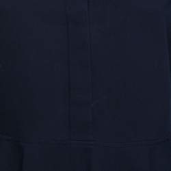 Pre Owned Stella McCartney Navy Blue Cotton Collared Tennis Dress S