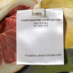 Pre Owned Stella McCartney Multicolor Fruit Print Silk Blouse S