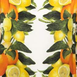 Pre Owned Stella McCartney Multicolor Fruit Print Silk Blouse S