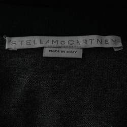 Pre Owned Stella McCartney Navy Blue Wool Embroidered Cardigan M