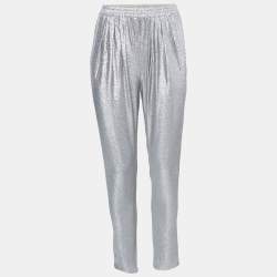 Stella McCartney Silver Lame Pants XS
