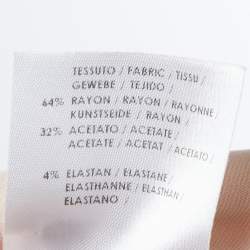 Pre Owned Stella McCartney Pink Stretch Crepe Zip Detail Blouse M