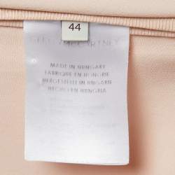 Pre Owned Stella McCartney Pink Stretch Crepe Zip Detail Blouse M