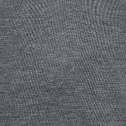 Stella McCartney Grey Knit Long Sleeve V Neck Sweater S