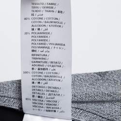 Pre Owned Stella McCartney Navy Blue Knit Logo Trim Detail Sweatshirt M