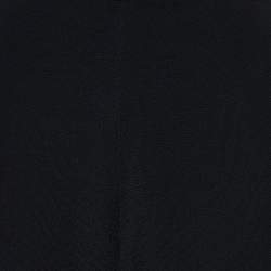 Pre Owned Stella McCartney Black Knit Side Slit Detail Flared Leg Trousers S