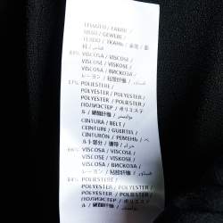 Pre Owned Stella McCartney Black Knit Side Slit Detail Flared Leg Trousers S