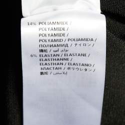 Pre Owned Stella McCartney Black Knit Side Slit Detail Flared Leg Trousers S