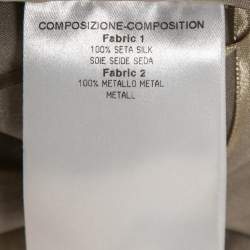 Pre Owned Stella McCartney Grey Sequin-Embellished Silk Mini Dress S