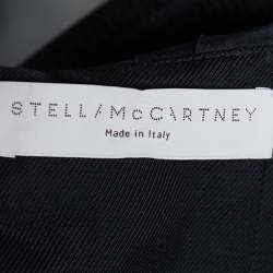 Pre Owned Stella McCartney Black Cotton & Silk Overlay Strapless Mini Dress M