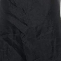 Pre Owned Stella McCartney Black Cotton & Silk Overlay Strapless Mini Dress M