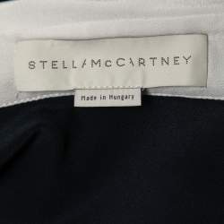 Pre Owned Stella McCartney Blue/ Black Silk Patch Shirt M