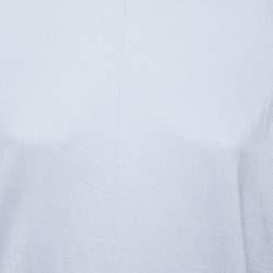 Pre Owned Stella McCartney Lavender Wool & Silk Knit Ruched Sleeve Jumper S