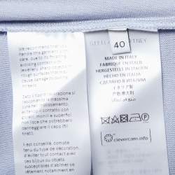 Pre Owned Stella McCartney Lavender Wool & Silk Knit Ruched Sleeve Jumper S