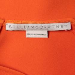 Pre Owned Stella McCartney Orange Crepe Flared Top S