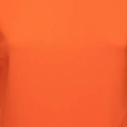 Pre Owned Stella McCartney Orange Crepe Flared Top S