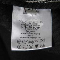 Pre Owned Stella McCartney Black/White Prince of Wales Checked Wool Coat S