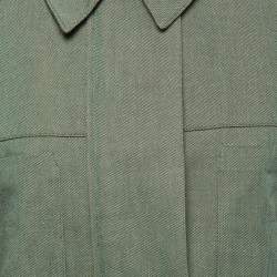 Pre Owned Stella McCartney Green Canvas Belted Vest S