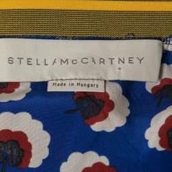 Pre Owned Stella McCartney Multicolor Printed Silk Strapless Maxi Dress M