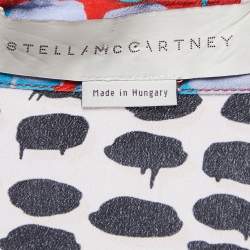 Pre Owned Stella McCartney Multicolor Printed Silk Top & Pants Set S