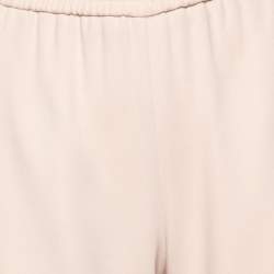 Pre Owned Stella McCartney Light Pink Crepe Tapered Leg Pants L