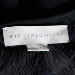 Pre Owned Stella McCartney Black Lace Fringed Sleeveless Mini Dress M