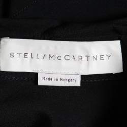 Pre Owned Stella McCartney Black Silk Button Front Shirt M