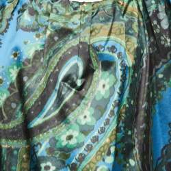 Stella McCartney Multicolor Paisley Printed Satin Midi Dress M