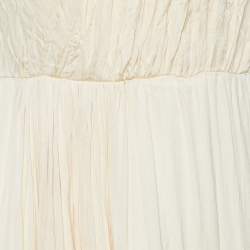Stella McCartney Cream Silk & Lace Sleeveless Maxi Dress M