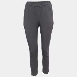 Stella McCartney Grey Crepe Tapered Leg Pants XS