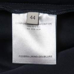 Pre Owned Stella McCartney Midnight Blue Silk One Shoulder Top M