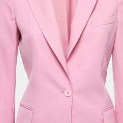 Pre Owned Stella McCartney Pink Wool Single Breasted Blazer S