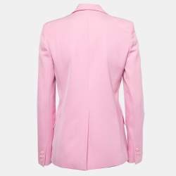 Pre Owned Stella McCartney Pink Wool Single Breasted Blazer S