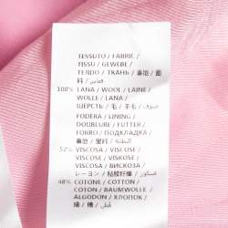 Pre Owned Stella McCartney Pink Wool Single Breasted Blazer S