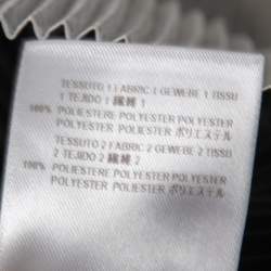 مملوكة مسبقًا Stella McCartney Black/Mint Blue Color Block Plisse Satin Midi Dress S