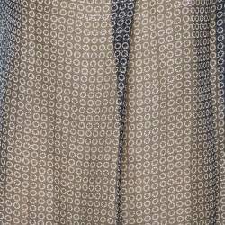 Pre Owned Stella McCartney Black Monochrome Printed Silk Top S