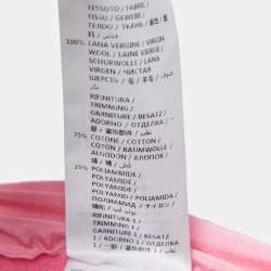 Stella McCartney Pink Wool Knit Lace & Silk Trimmed Sweater M