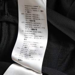 Stella McCartney Black Crepe Elasticized Waist Trousers S