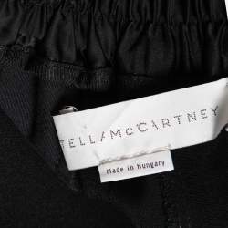 Stella McCartney Black Crepe Elasticized Waist Trousers S