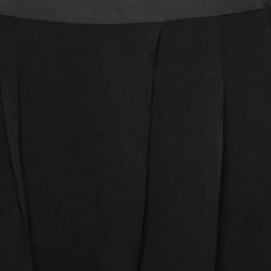 Stella McCartney Black Crepe Elasticized Waist Trousers S