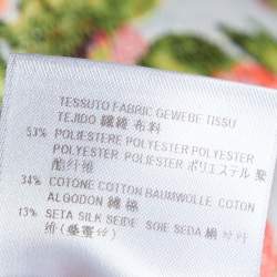 مملوكة مسبقًا Stella McCartney Multicolor Silk Floral Jacquard Knee Length Skirt M