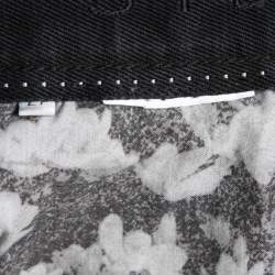 Pre Owned Stella McCartney Grey Star Print Denim Skinny Jeans M Waist 27"