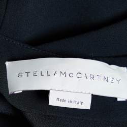 Pre Owned Stella McCartney Black Faces Embroidered Crepe Shift Dress S